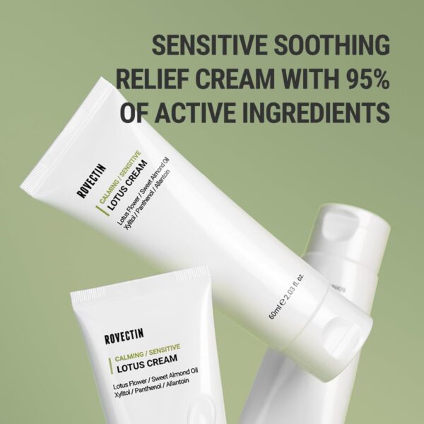 [ROVECTIN] Clean Lotus Water Cream 60ml - Image 3