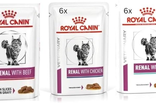 CD-Canin Renal Feline Mix of 6x Tuna 6x Chicken 6x Beef Cat Food each 85gram (Pack of 18)