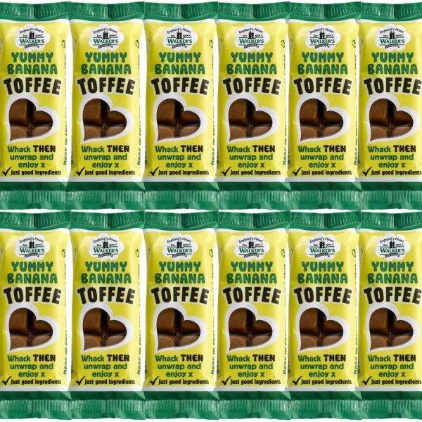 Walkers Nonsuch Yummy Banana Toffee Bar 12 x 50g