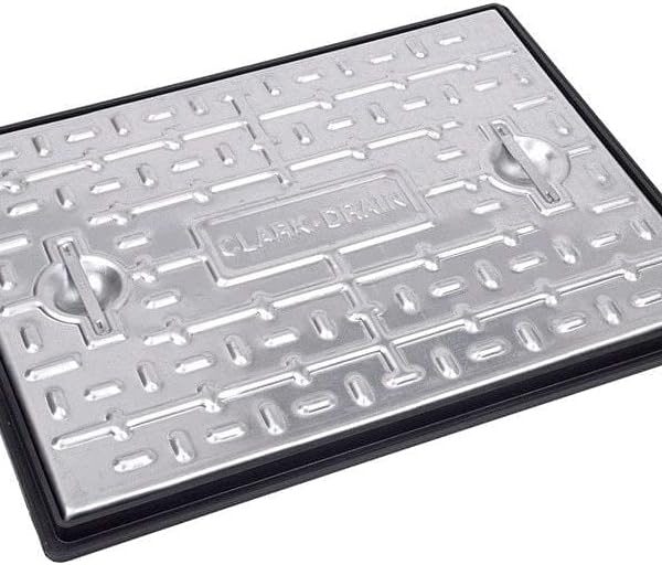 Clark Drain 600 x 450mm Galvanised S/S 5T Manhole Cover PC6BG