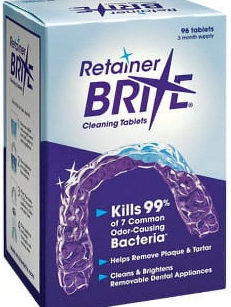 Retainer Brite Cleaning Tablets - 96 Tablets Oral Care